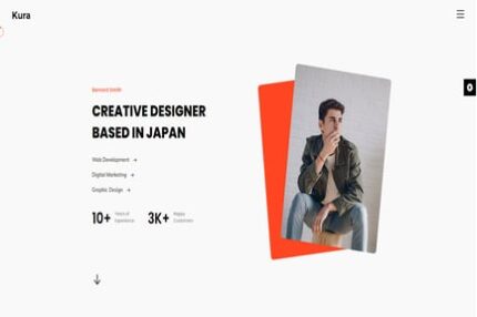 Kura - Tailwind CSS Personal Portfolio Template