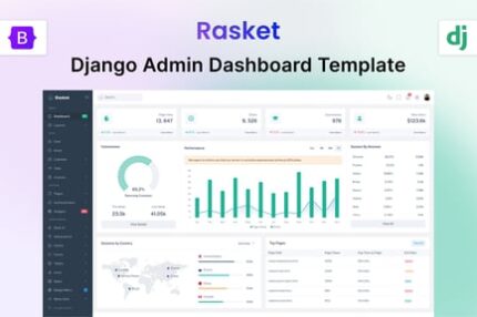 Rasket - Django Bootstrap Admin Dashboard Template