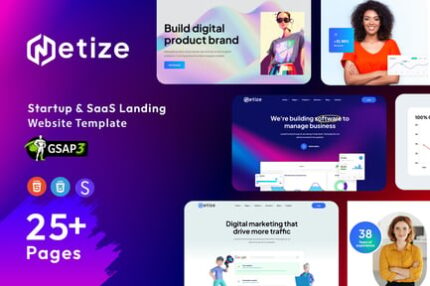 Metize - Startup & SaaS HTML Template