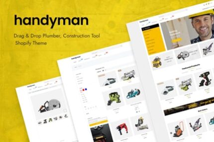 Handyman Plumber, Construction Tools Shopify Theme