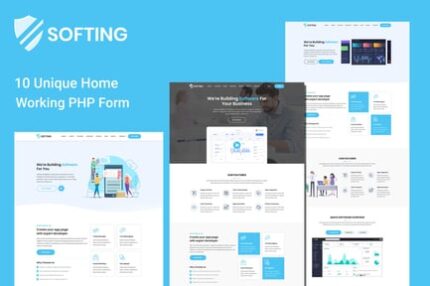 Softing - Software Landing Page