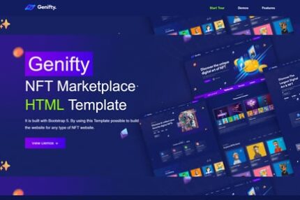 Genifty - NFT Marketplace HTML Template