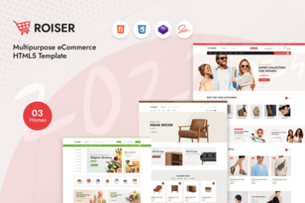 Roiser – Multipurpose eCommerce HTML5 Template