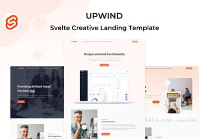 Upwind - Svelte Landing Page Template