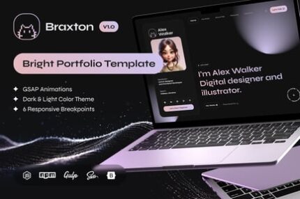 Braxton Personal Portfolio & Resume HTML Template