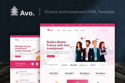 Avo - Finance and Investment HTML Template