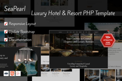 SeaPearl – PHP - Luxury Hotel & Resort Template