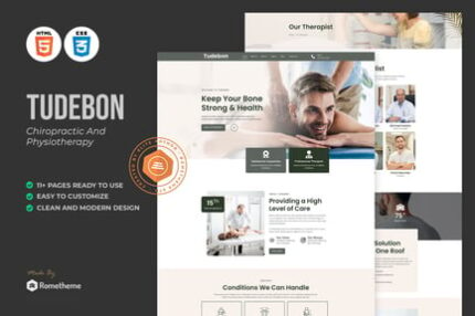 Tudebon - Chiropractic Physiotherapy HTML Template