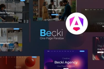 Becki - Creative Parallax One Page Angular Templat