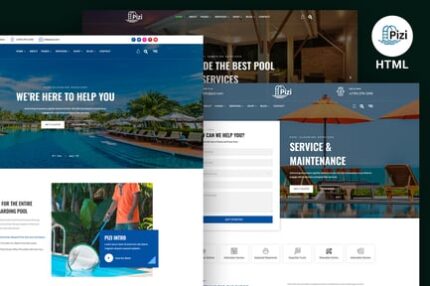 Pizi - Swimming Pool Services HTML Template