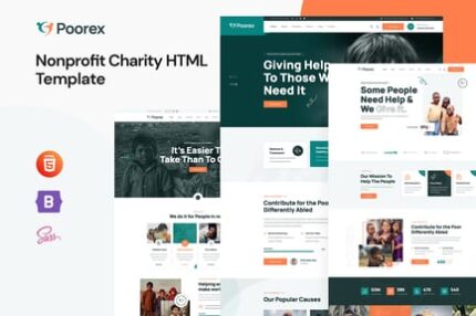 Poorex - Nonprofit Charity HTML Template