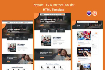 Netfate - TV & Internet Provider HTML Template