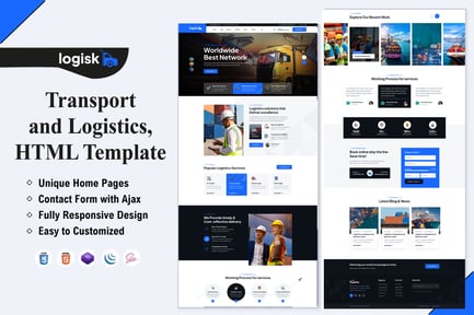Logisk - Transport & Logistic Service Template