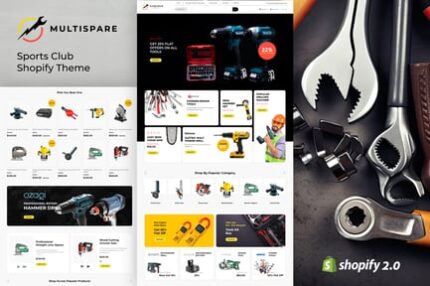 Multispare - Hardwares, Tools  Shopify Theme.