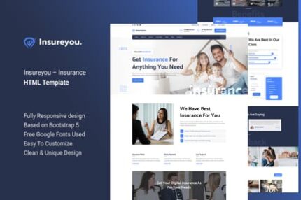 Insureyou - Insurance HTML Template