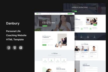 Danbury - Life Coaching Website HTML Template