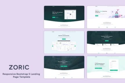 Zoric - Responsive Landing Page Template