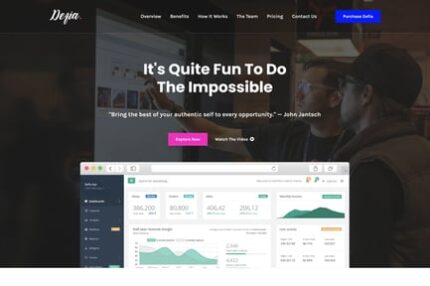 Defia - All In One Marketing Landing Page