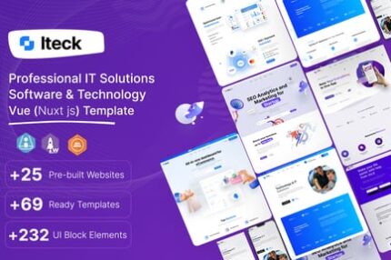 Iteck - Vue Software & Technology Template