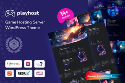 Playhost - Game Hosting Server WordPress Theme