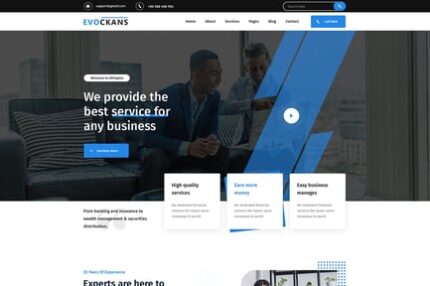 Evockans - Responsive Multi-Purpose WordPress Them