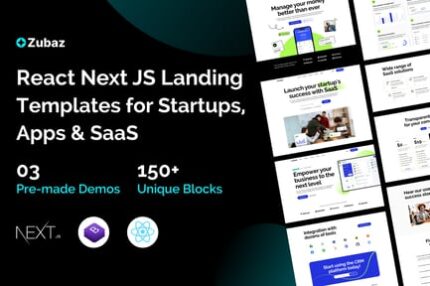 Zubaz - Startup & SaaS React Next Js Tempalte