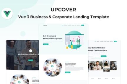 Upcover - Vue Business Landing Page Template