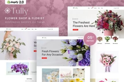 Tully - Flower Shop & FloristShopify 2.0 Theme