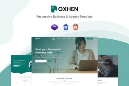 Oxhen - Bootstrap 5 HTML Landing Page Template