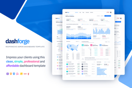 Dashforge Responsive Dashboard Admin Template