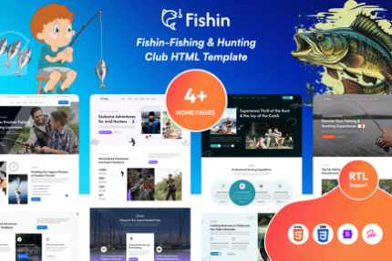 FIshin - Fishing & Hunting Club HTML Template