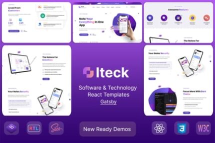 Iteck - Gatsby Software & Technology Template