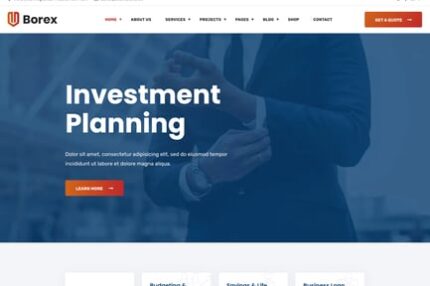 Borex - Business And Finance WordPress Theme