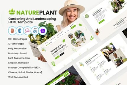 Gardening And Landscaping HTML Template.