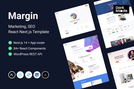 Margin | Marketing SEO Next.js React Template