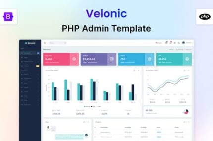 Velonic - PHP Admin & Dashboard Template