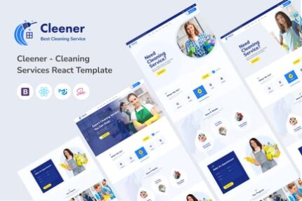 Cleener - Cleaning Services React Template