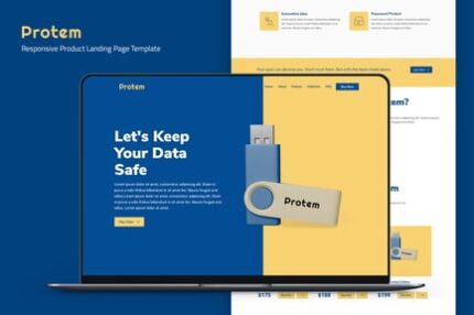 Protem — Product Landing Page Template