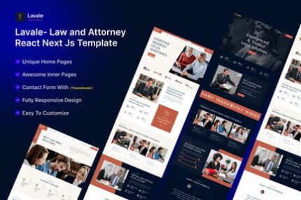 Lavale | Law and Attorney React Next Js Template