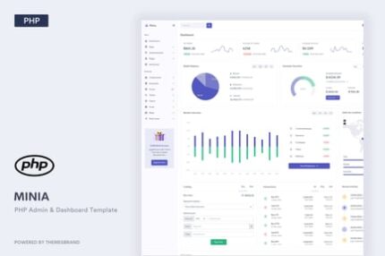 Minia - PHP Admin & Dashboard Template