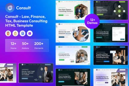 Consult - Law, Finance Consulting HTML Templates