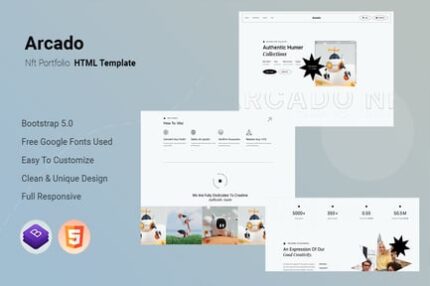 Arcado - Nft Portfolio HTML Template