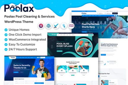 Poolax – Pool Cleaning & Services WordPress Theme