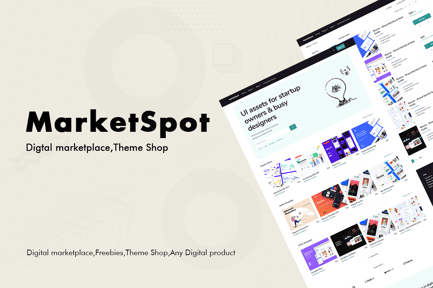 Marketspot - Digital Marketplace Template for Crea