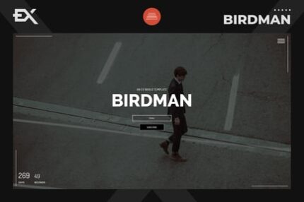 Birdman - Responsive Coming Soon Page