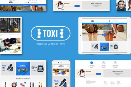 Toxi Responsive Skater Shopify Theme