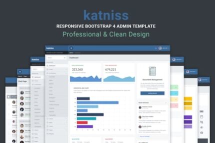 Katniss Responsive Bootstrap 4 Admin Template