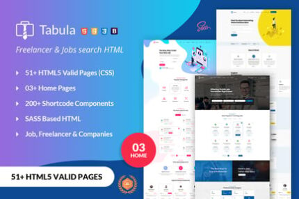 Tabula Freelancer and Jobs HTML Template