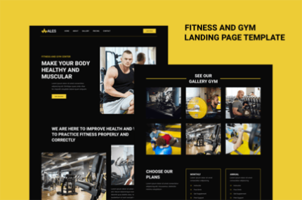 Ales - Fitness & Gym Landing Page Template