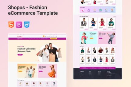 Shopus- bootstrap 5 html ecommerce